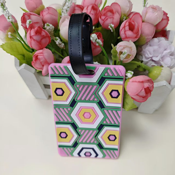Unisex Luggage Tag in Creative Geometric Design Kalsten