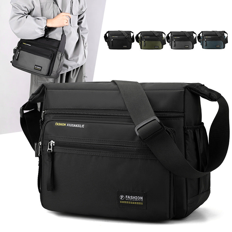 Multi-Compartment Travel Messenger Bag