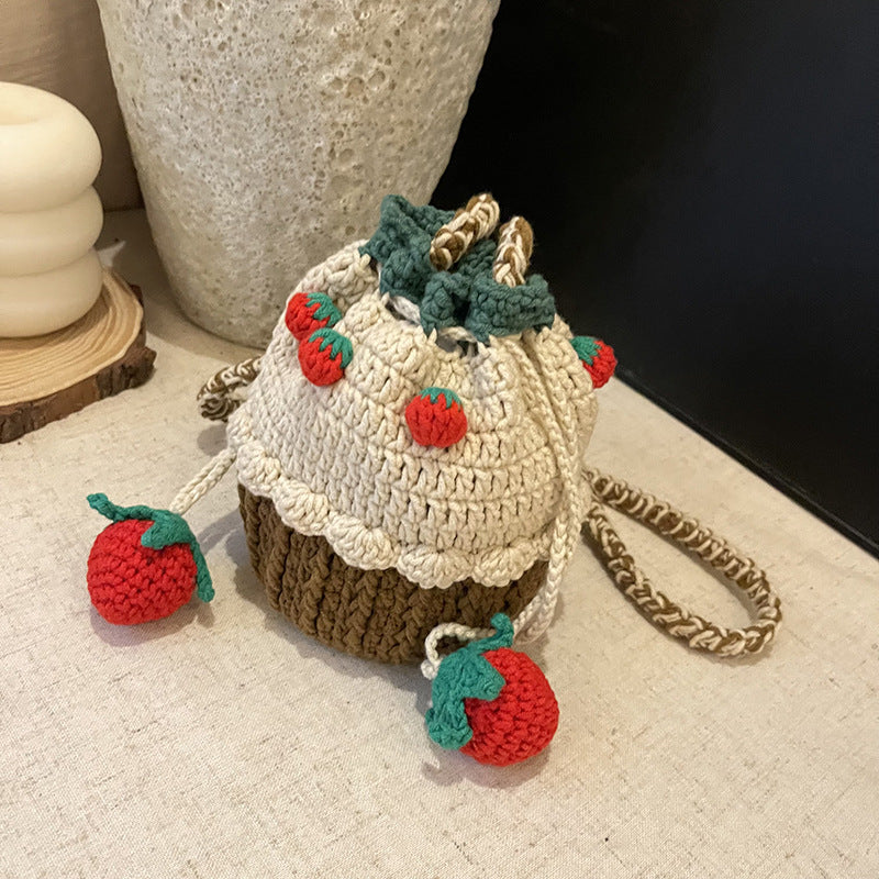 Cute Cupcake-Themed Crochet Mini Bag
