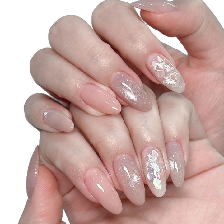 Elegant Almond Shaped Nail Extensions