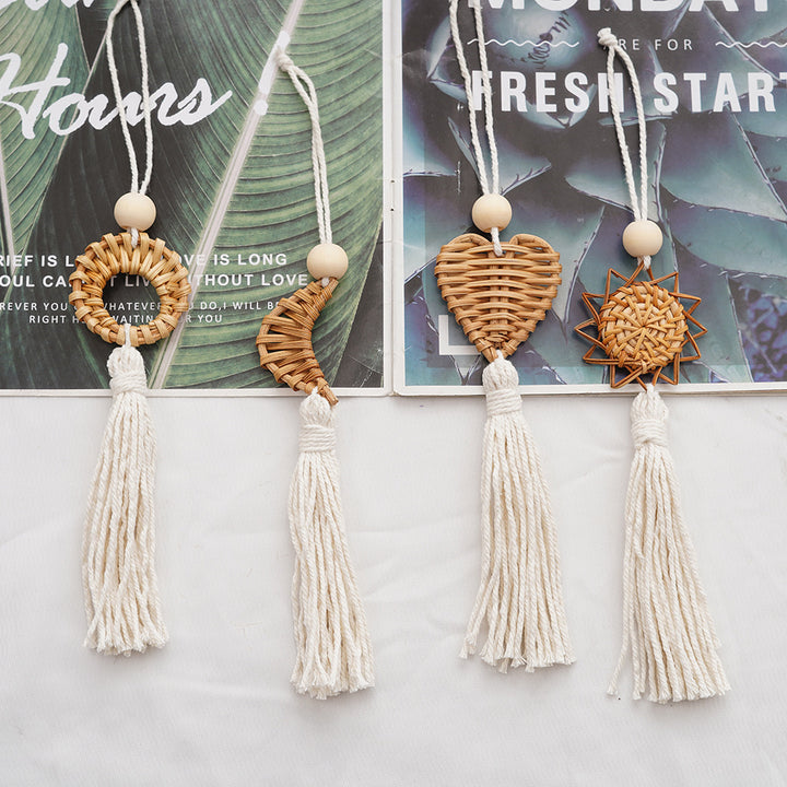Boho Chic Woven Heart Wall Hanging Kalsten