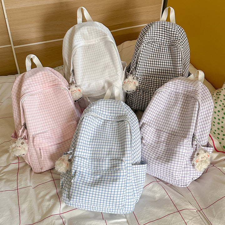 Textured Patterned Casual Backpack Kalsten