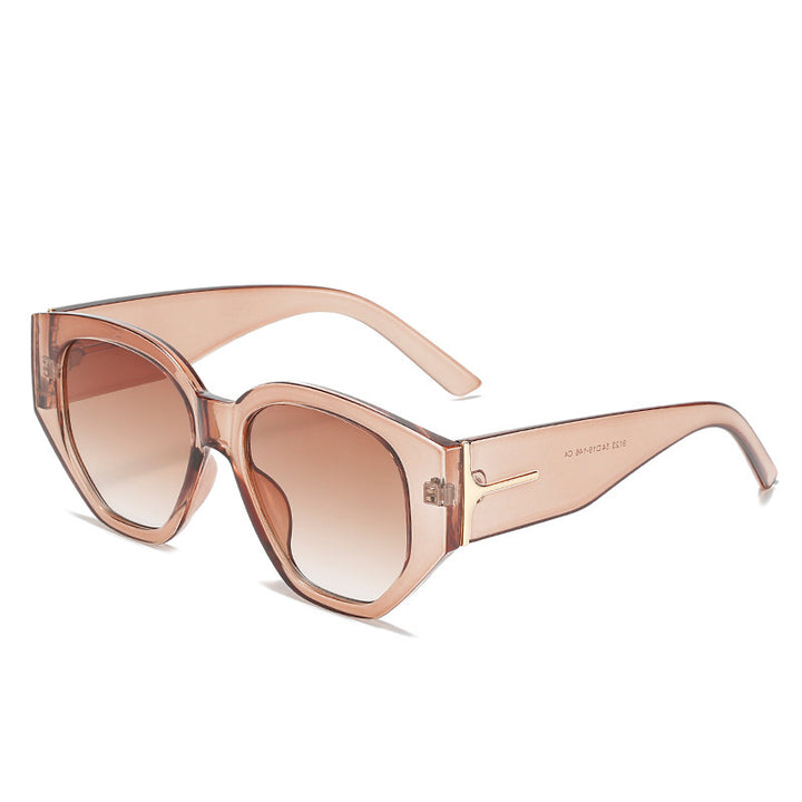 Fashionable Cat-Eye Sunglasses with Unique Geometric Frame Kalsten