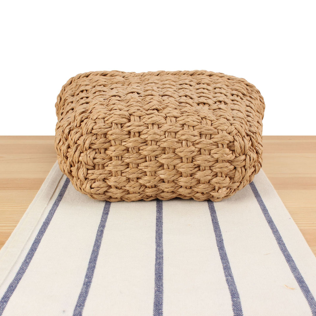 Braided natural material tote bag Kalsten