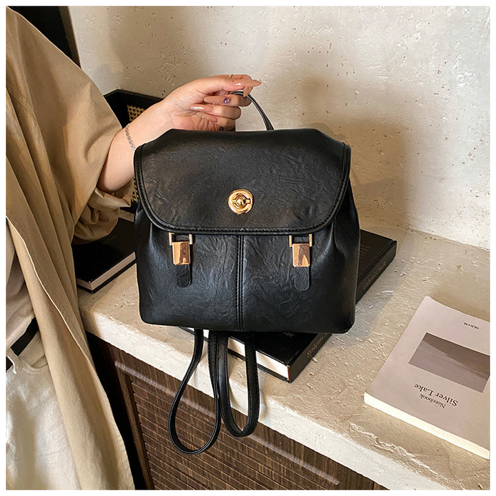 Vintage-Inspired Leather Backpack Kalsten