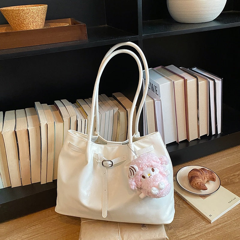 Casual Faux Leather Tote Bag