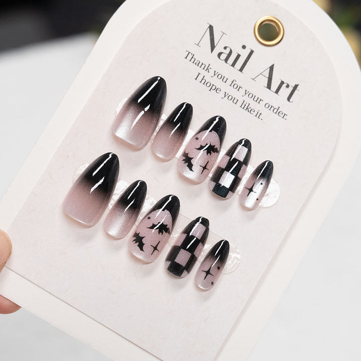 Halloween-Themed Stiletto Press-On Nails