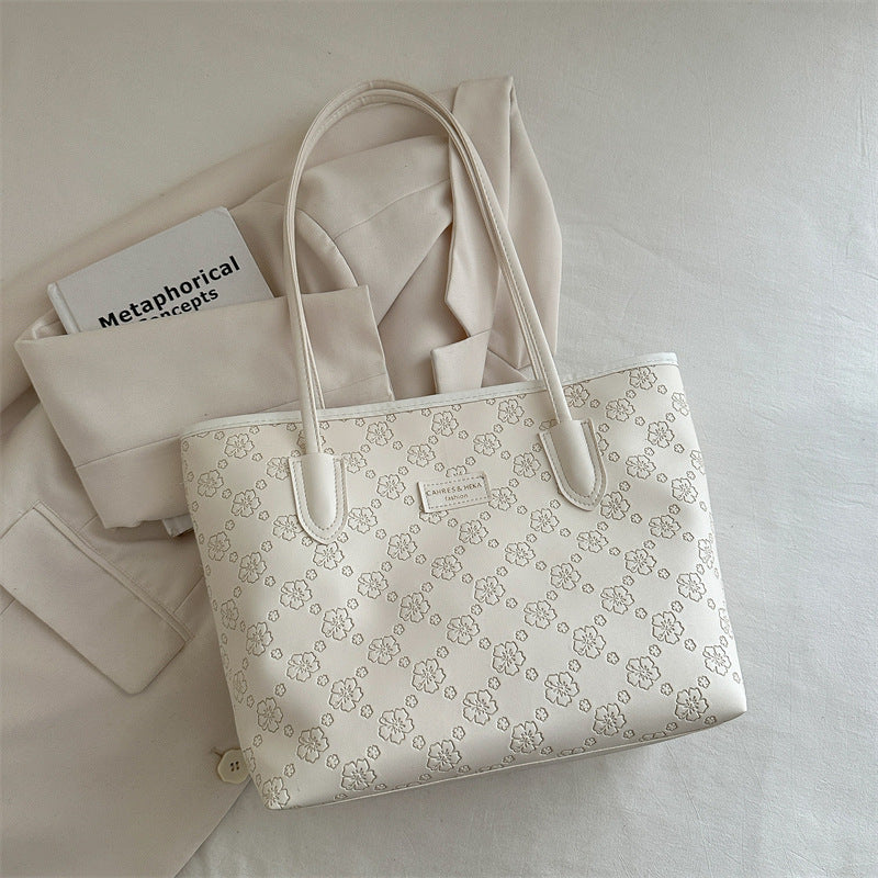 Floral Embossed Tote Bag Kalsten
