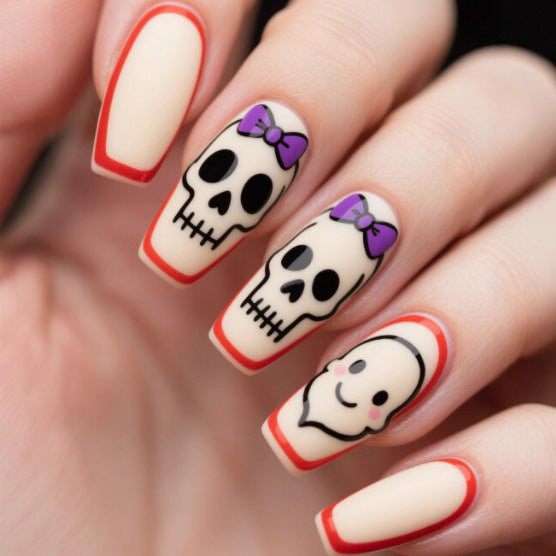 Artistic Halloween-Themed Nail Art Extensions Kalsten