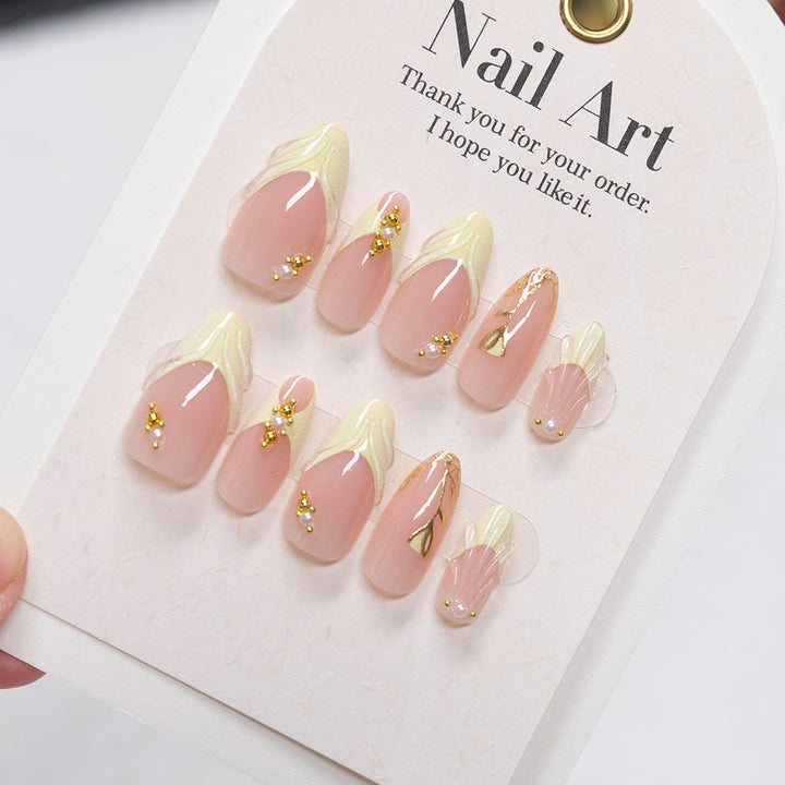 Luxury Floral-Inspired Acrylic Nail Design