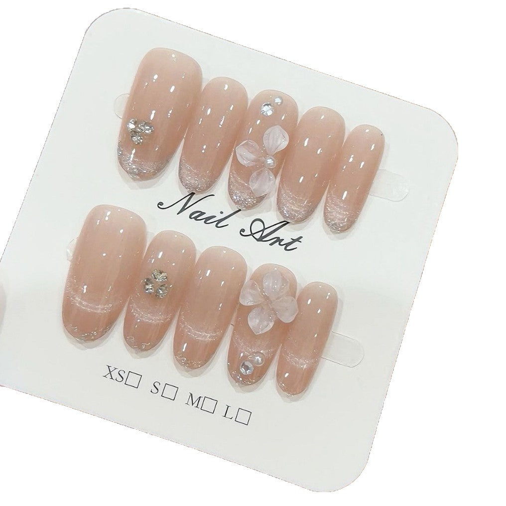 Floral Elegant Press-On Nail Set Kalsten