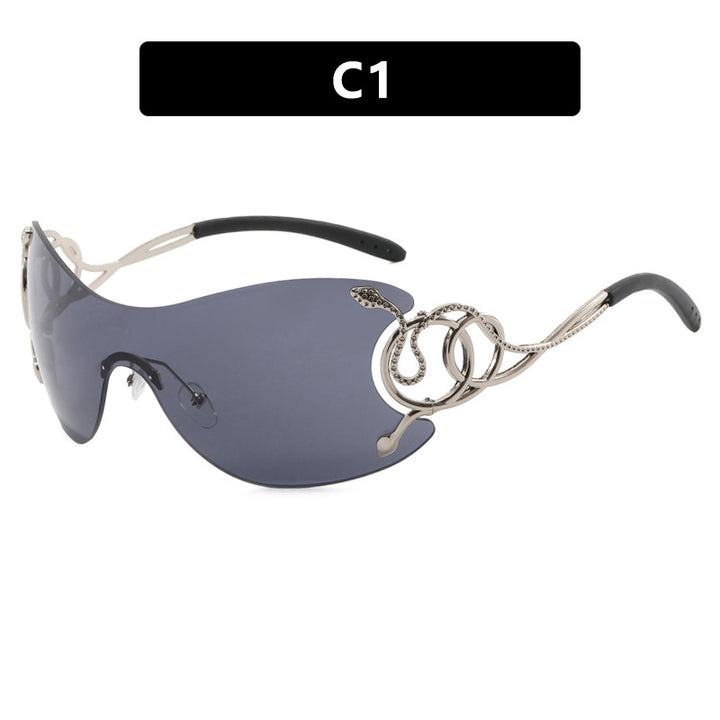 Women’s futuristic sunglasses with playful design Kalsten