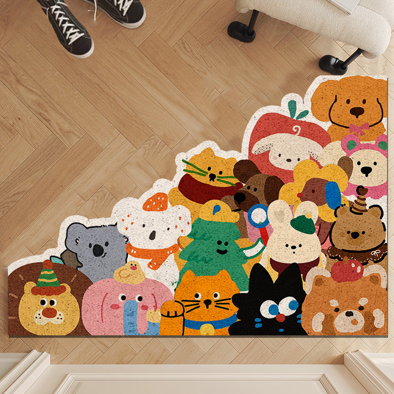 Playful Animal-Themed Area Mat