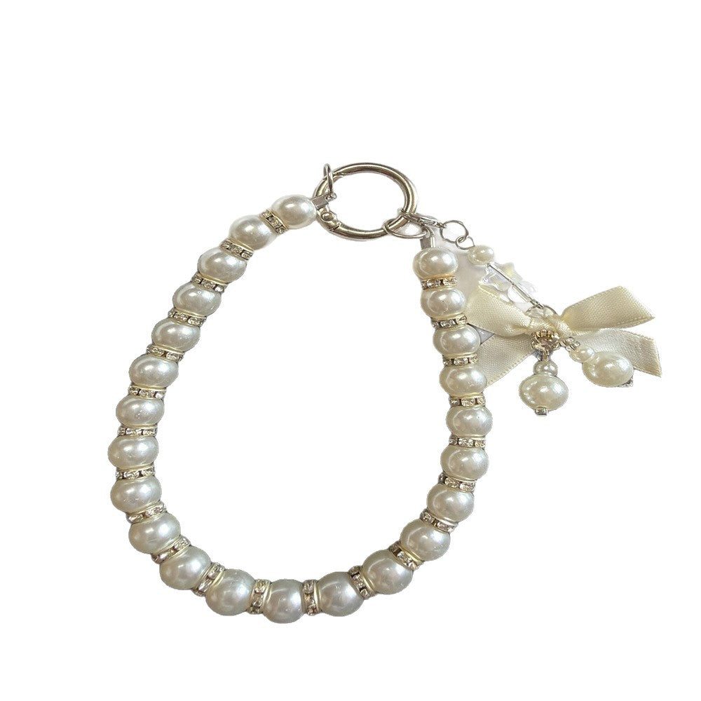 Elegant Pearled Charm Keychain Kalsten