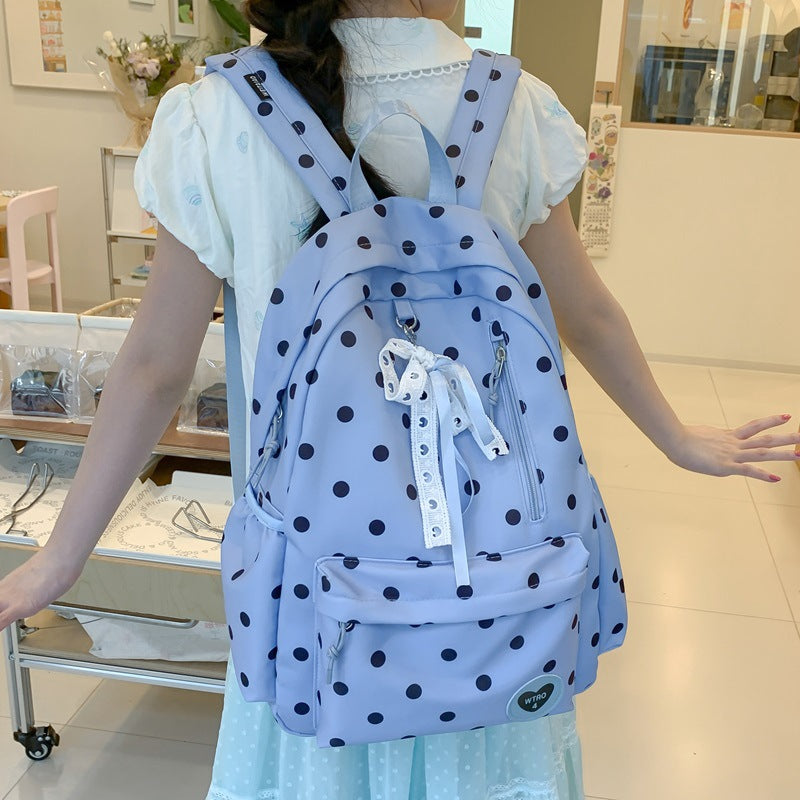 Trendy Polka Dot Backpack Kalsten