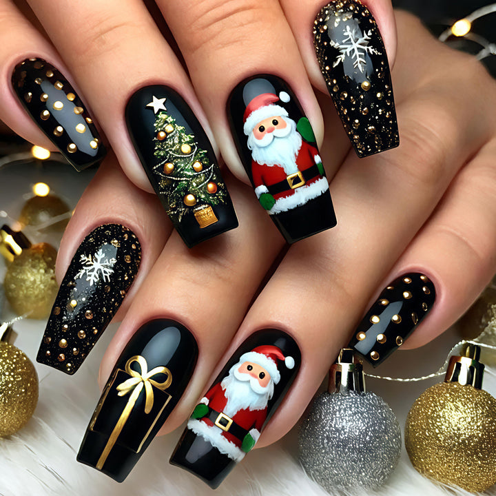 Holiday-Themed 3D Decorative Nail Art Kalsten