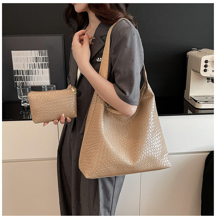 Woven Leather Shoulder Bag Kalsten