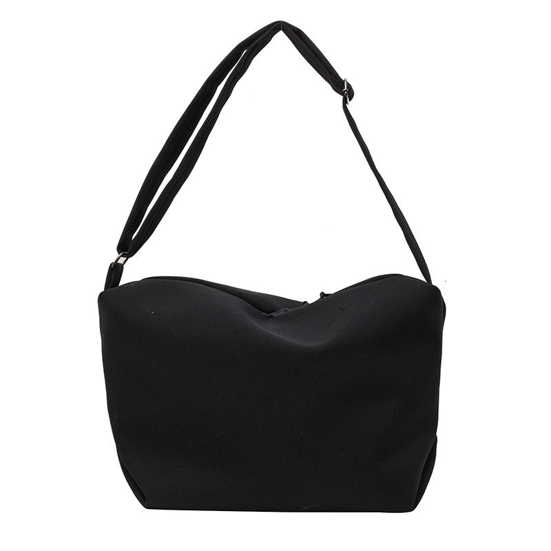 Contoured Soft Fabric Shoulder Bag Kalsten