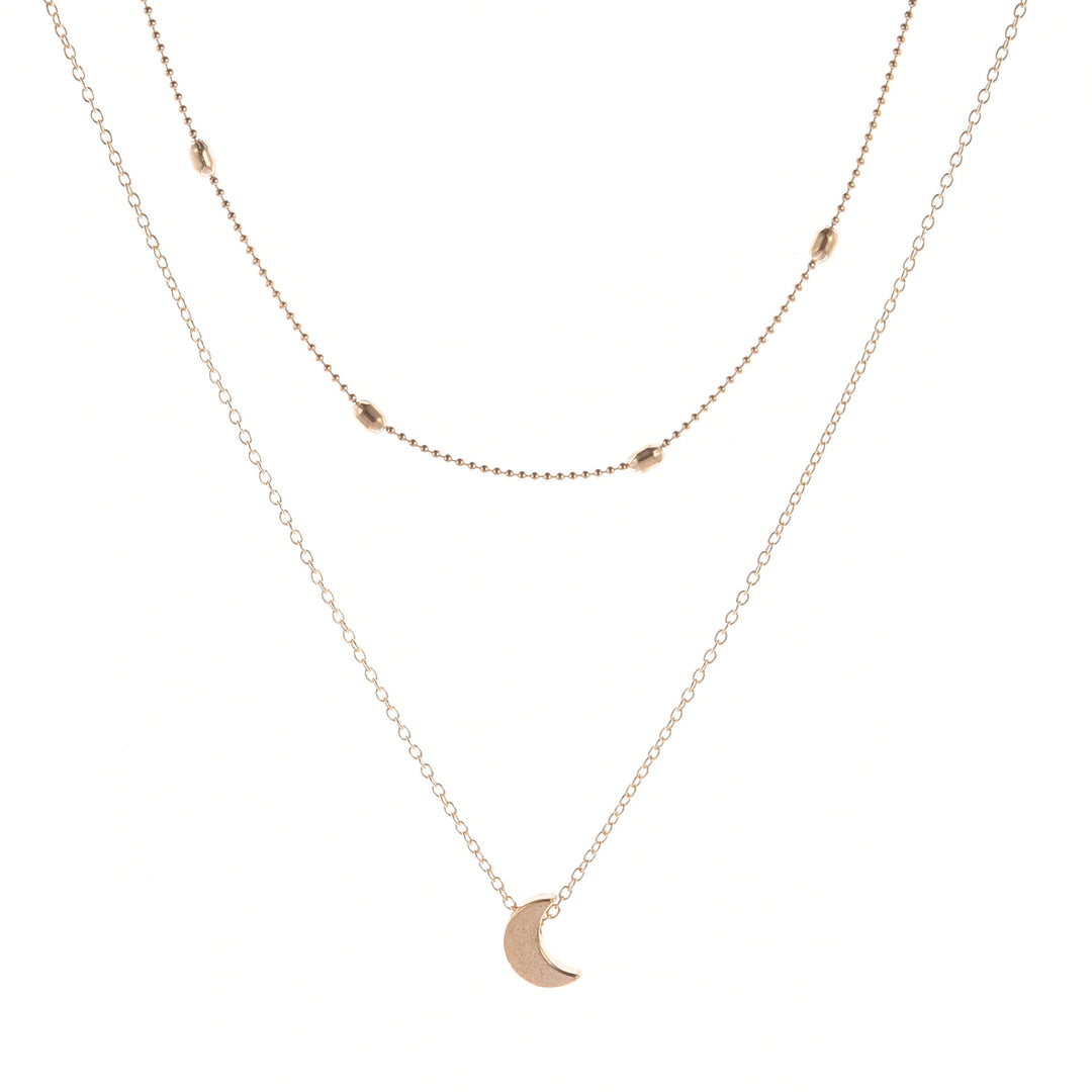 Heart-Shaped Charm Layered Necklace Kalsten