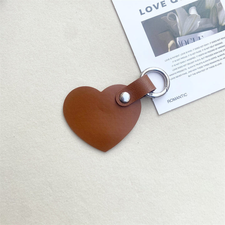 Leather Heart-Shaped Keychain kalsten