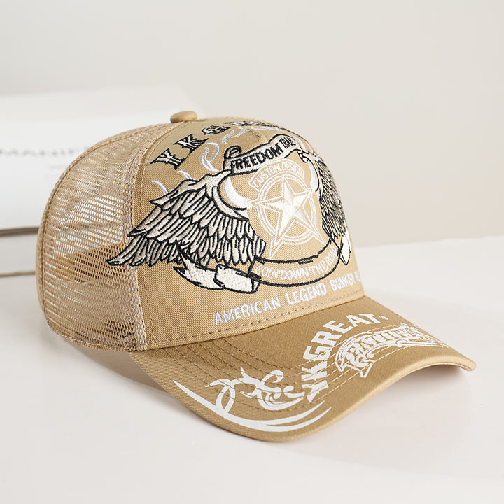 Unisex Trucker Cap with graphic design and breathable mesh Kalsten