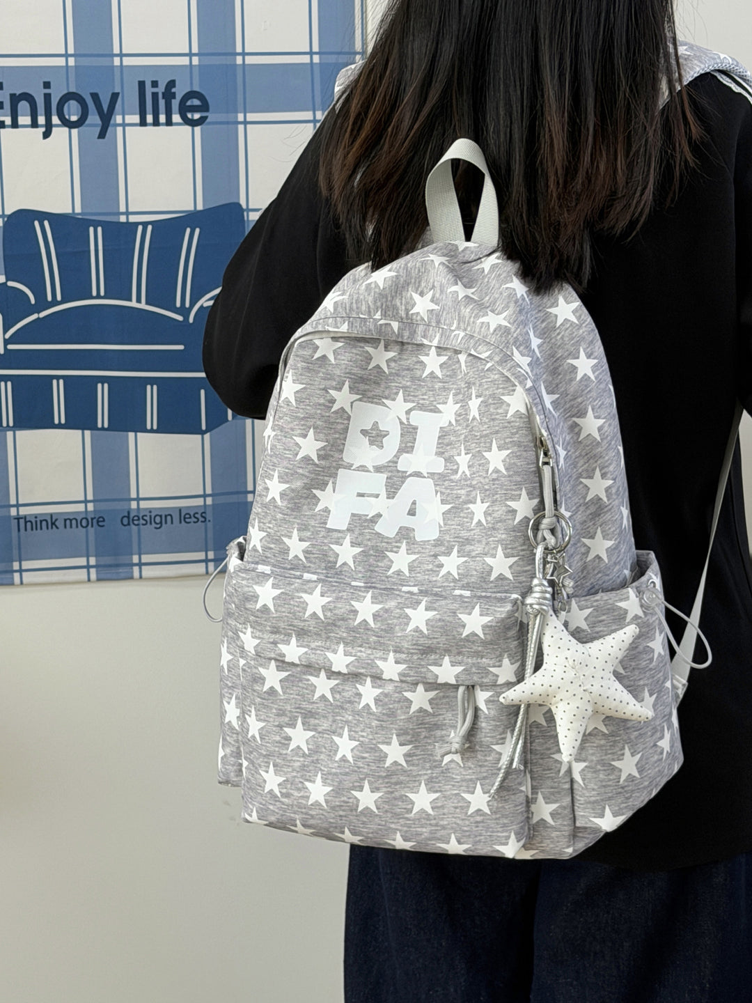 Fun Star-Patterned School Backpack