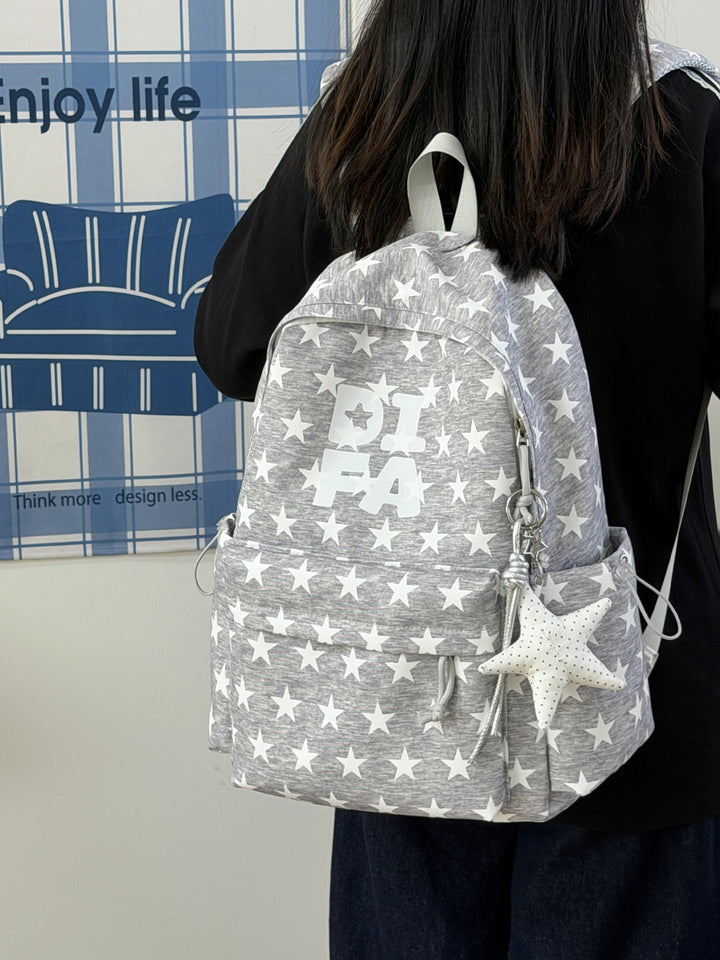 Fun Star-Patterned School Backpack