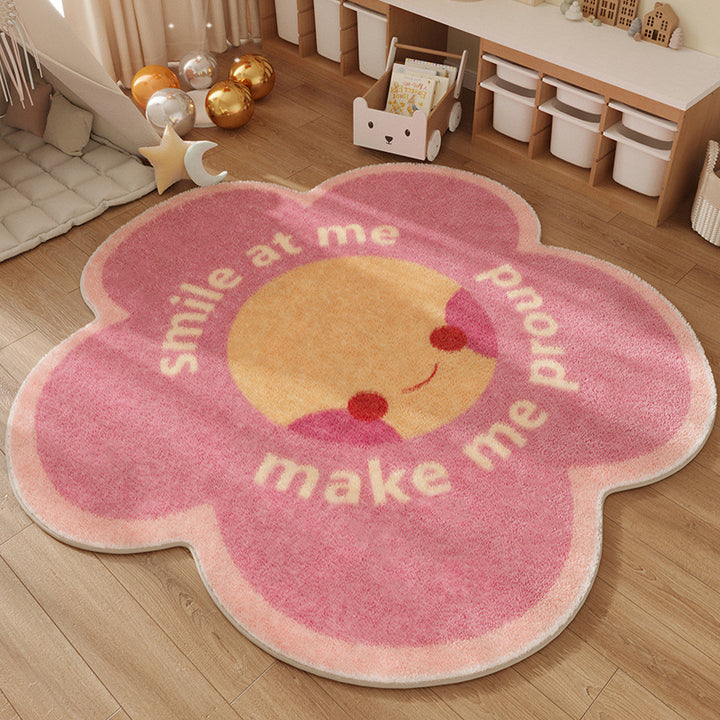 Playful Round Area Rug
