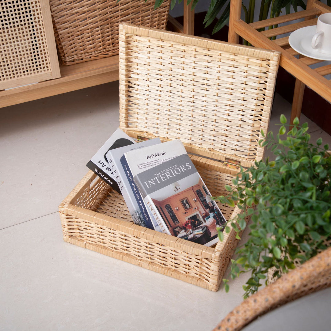 Elegant Handwoven Storage Box Kalsten