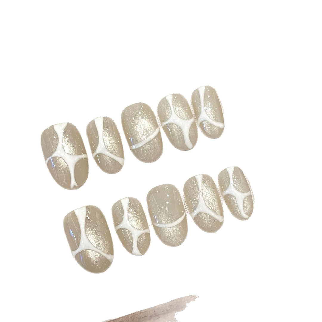 Artistic Abstract Press-On Nail Art Set