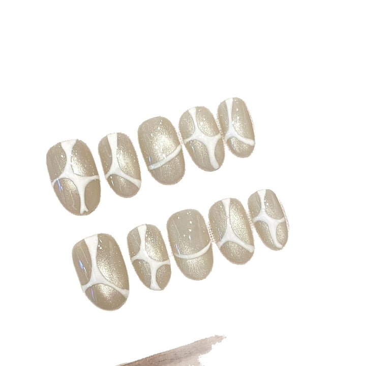 Artistic Abstract Press-On Nail Art Set