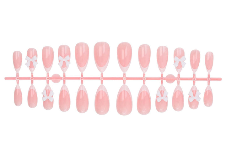 Artificial Nail Set with Playful Bows Kalsten