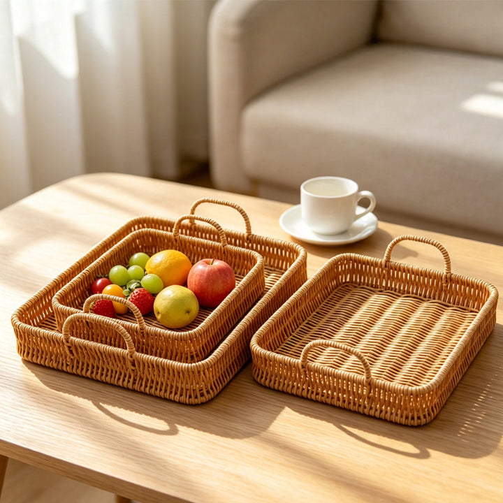 Handmade Woven Serving Tray Kalsten