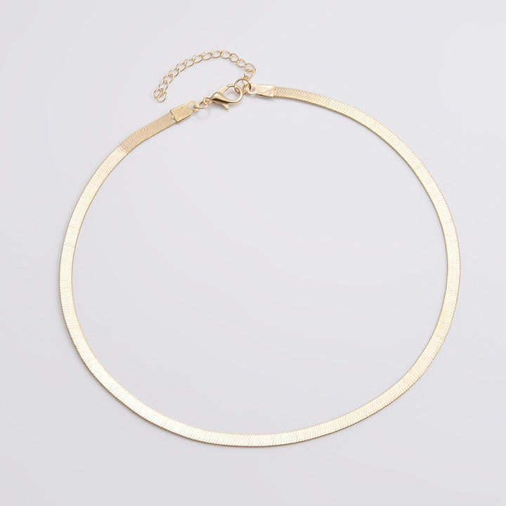 Sleek Snake Chain Necklace Kalsten