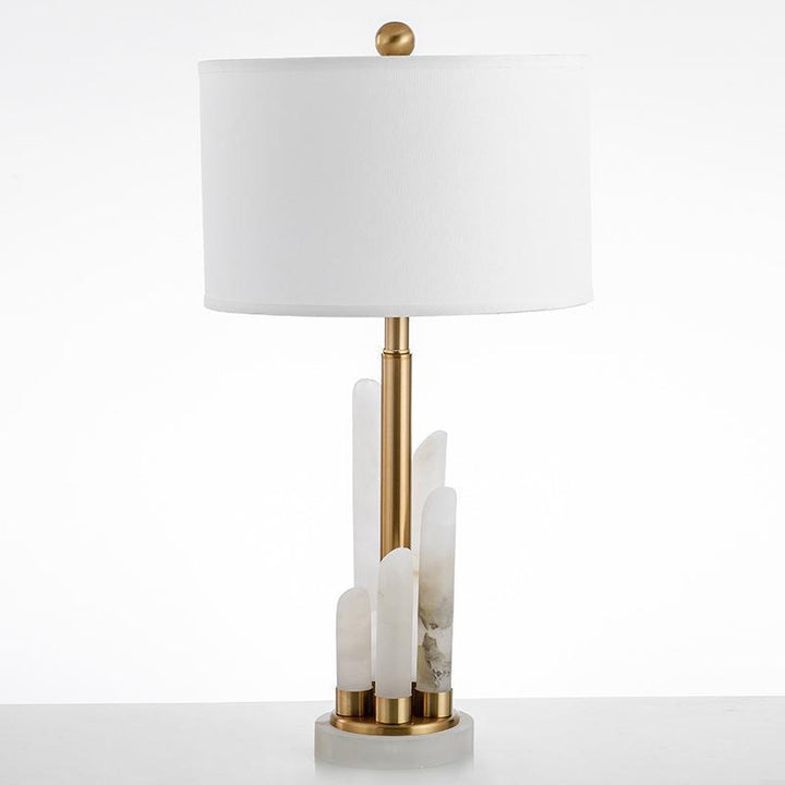 Modern Decorative Table Lamp with Elegant Stone Base