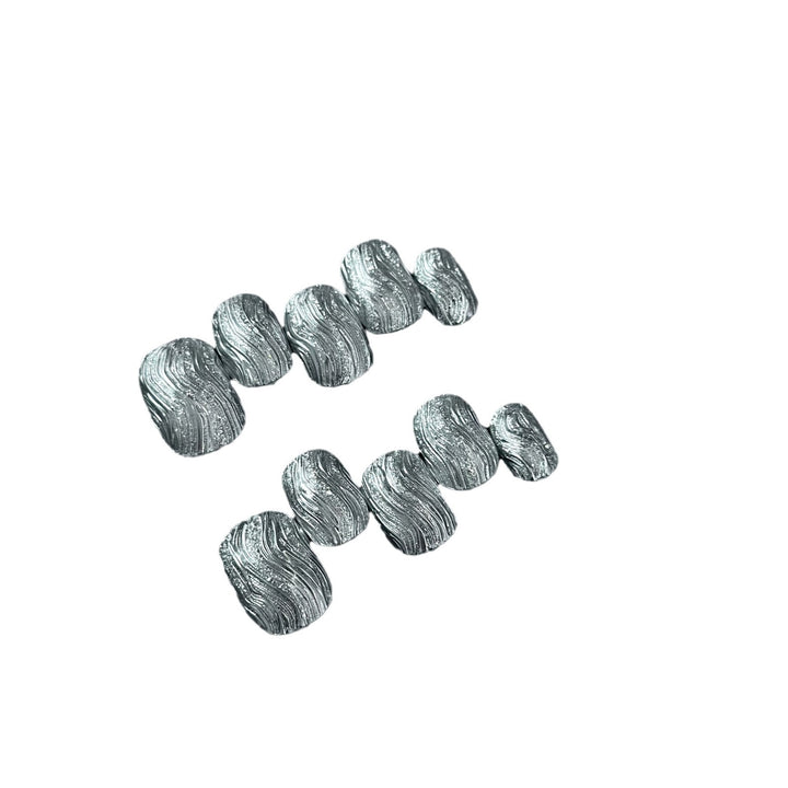 Textured Acrylic Press-On Nail Set