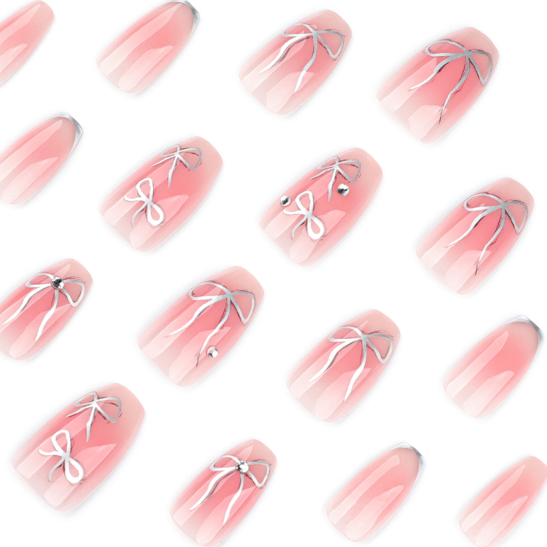 Artful Nail Art with Bow Design Kalsten