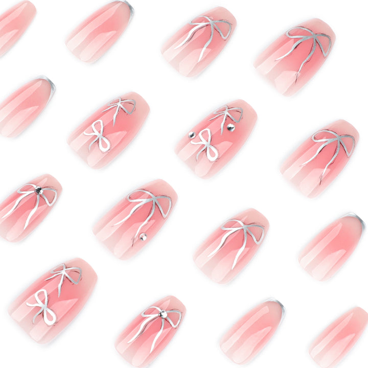 Artful Nail Art with Bow Design Kalsten