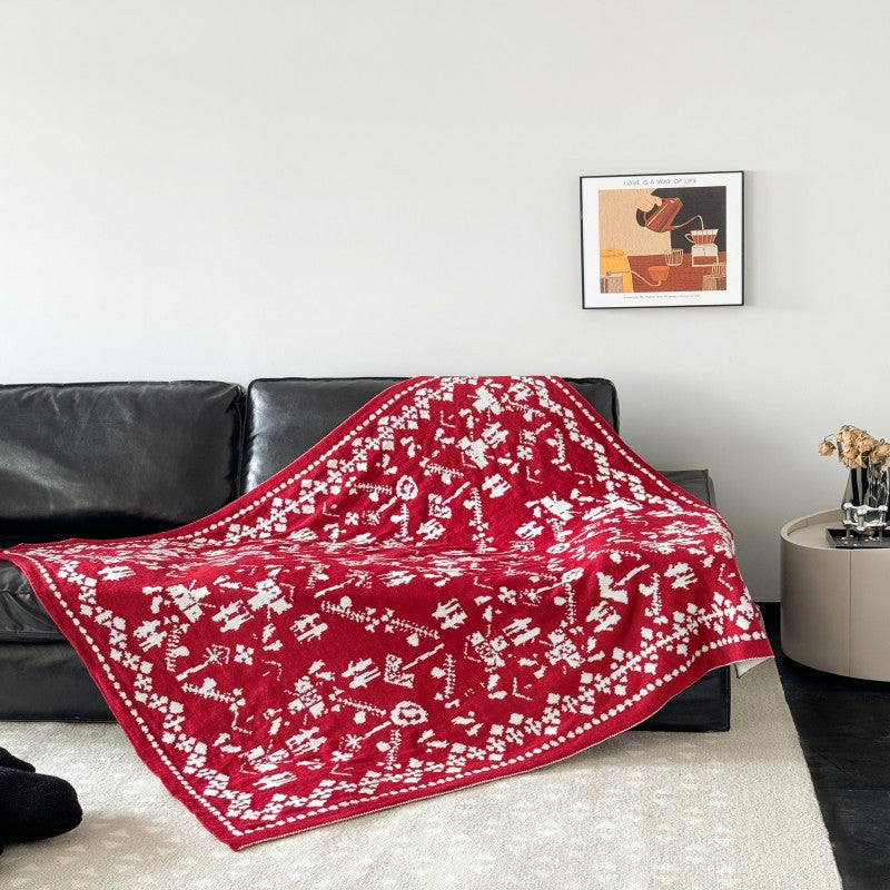 Animal Print Fleece Throw Blanket