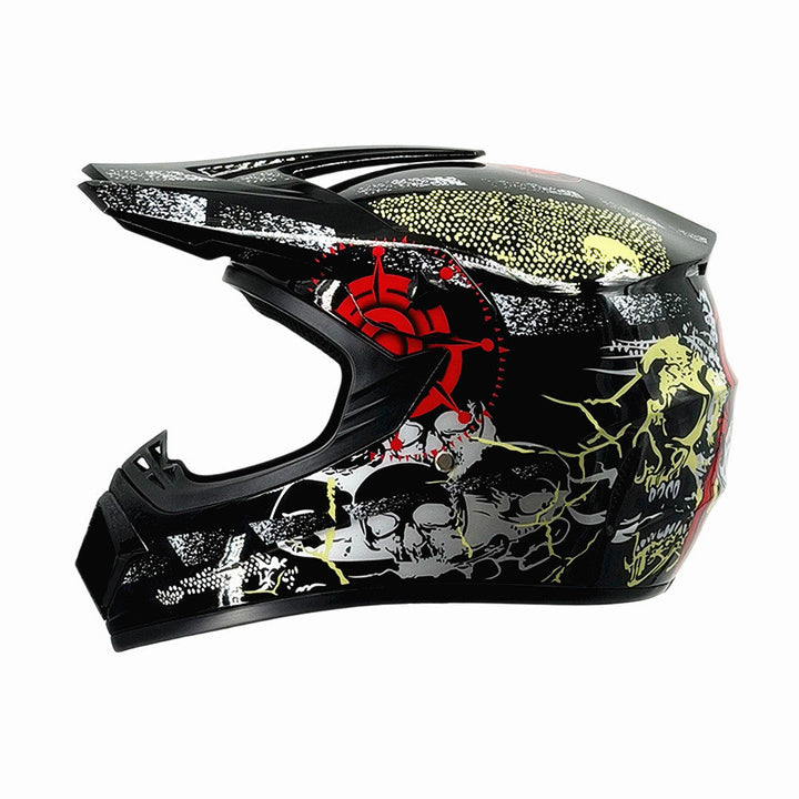 full-face motocross helmet with extended visor and reinforced chin guard Kalsten