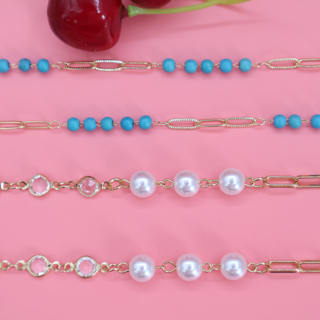 Elegant Pearl Beaded Necklace Kalsten