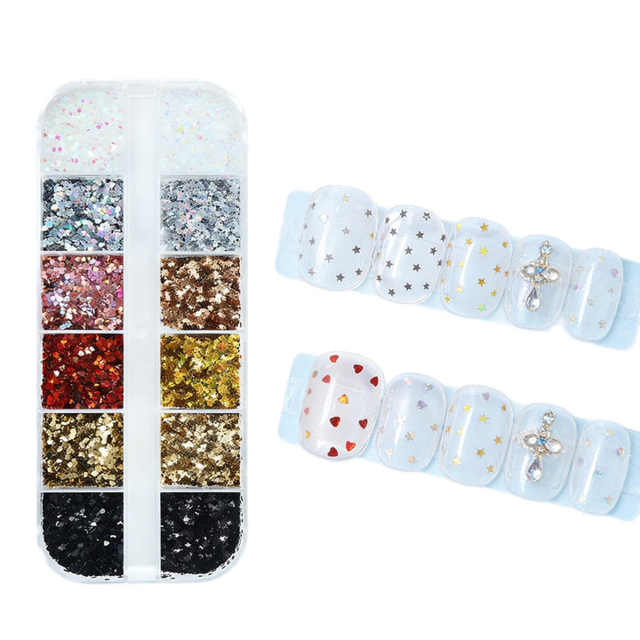 Nail Art Glitter and Decoration Kit