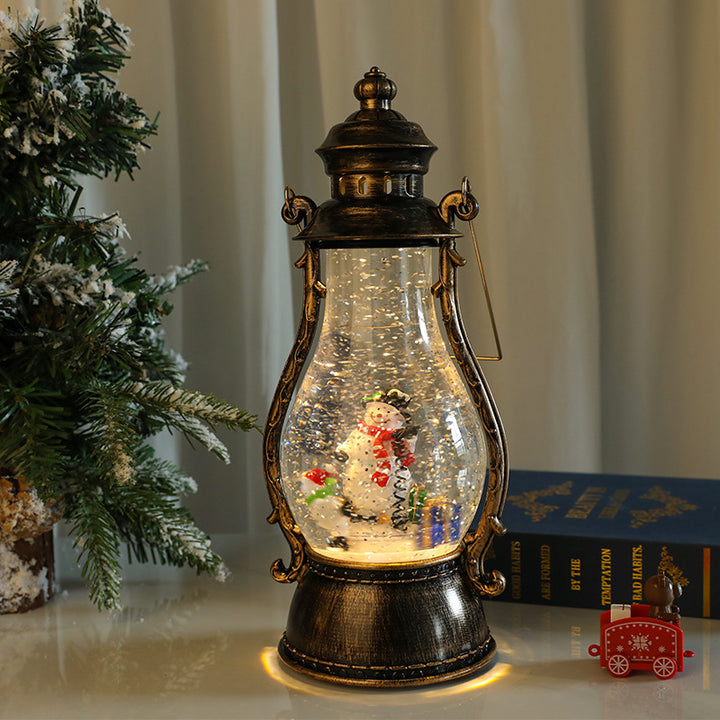 Decorative LED Lantern with Winter Scene Kalsten