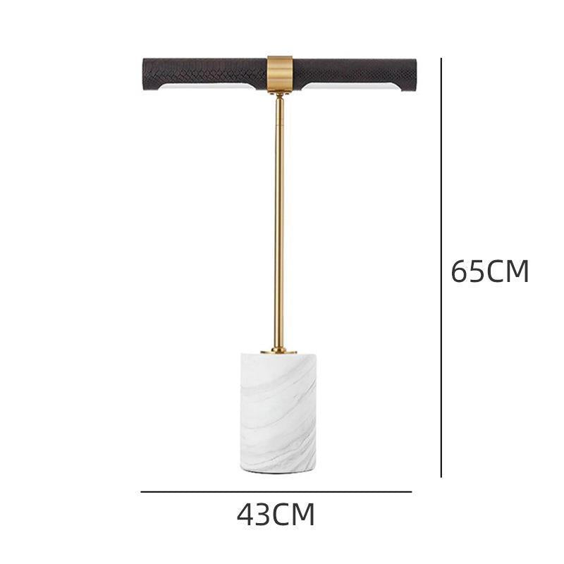 Modern Marble and Brass Floor Lamp