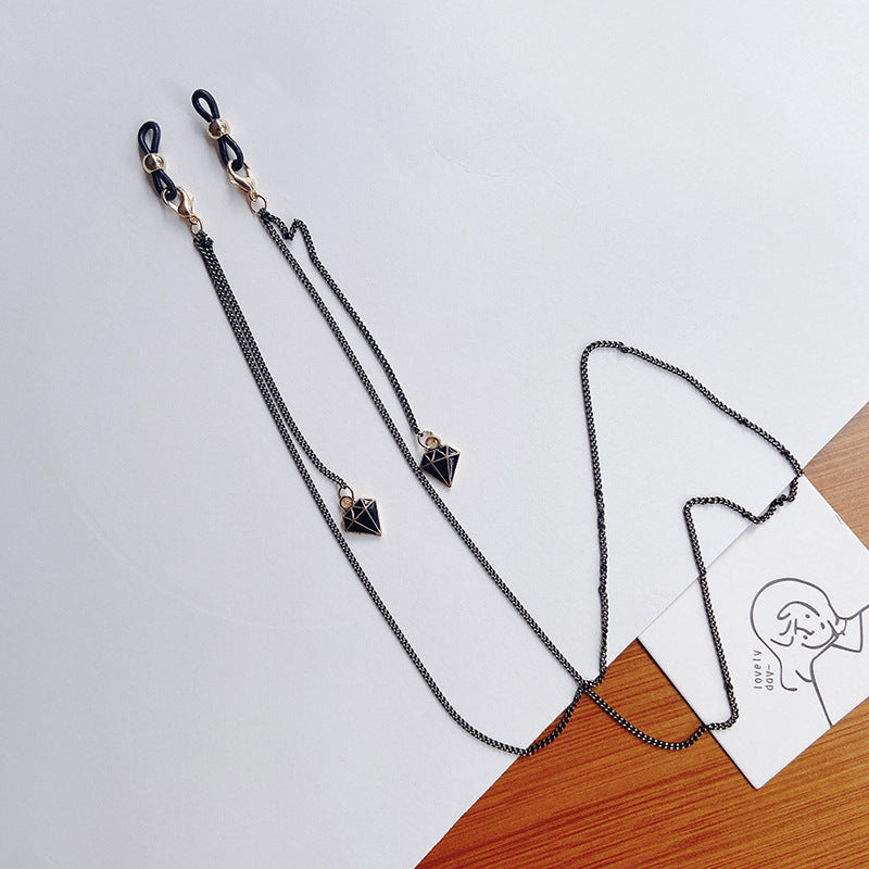 Fashionable glasses holder chain with star pendants Kalsten