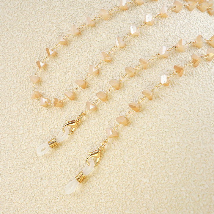 Heart-Shaped Beaded Eyewear Chain Kalsten