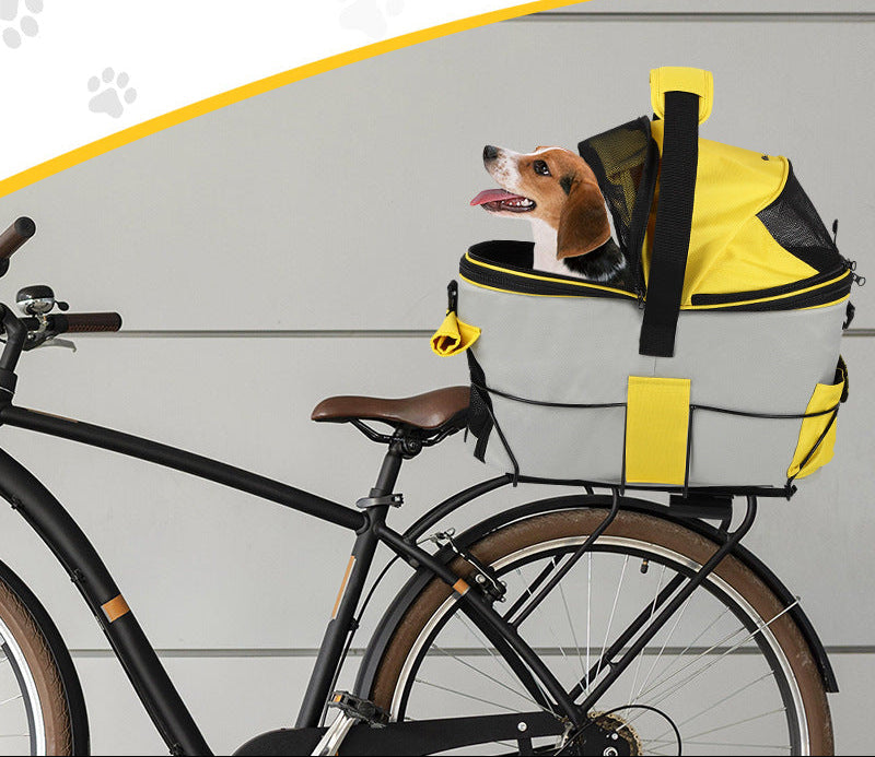 collapsible breathable pet travel carrier with reinforced metal frame and padded handle Kalsten