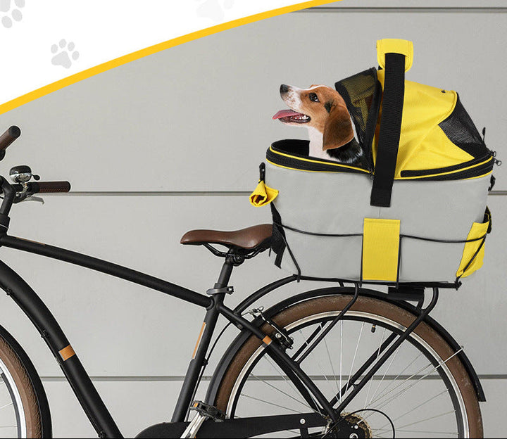 collapsible breathable pet travel carrier with reinforced metal frame and padded handle Kalsten