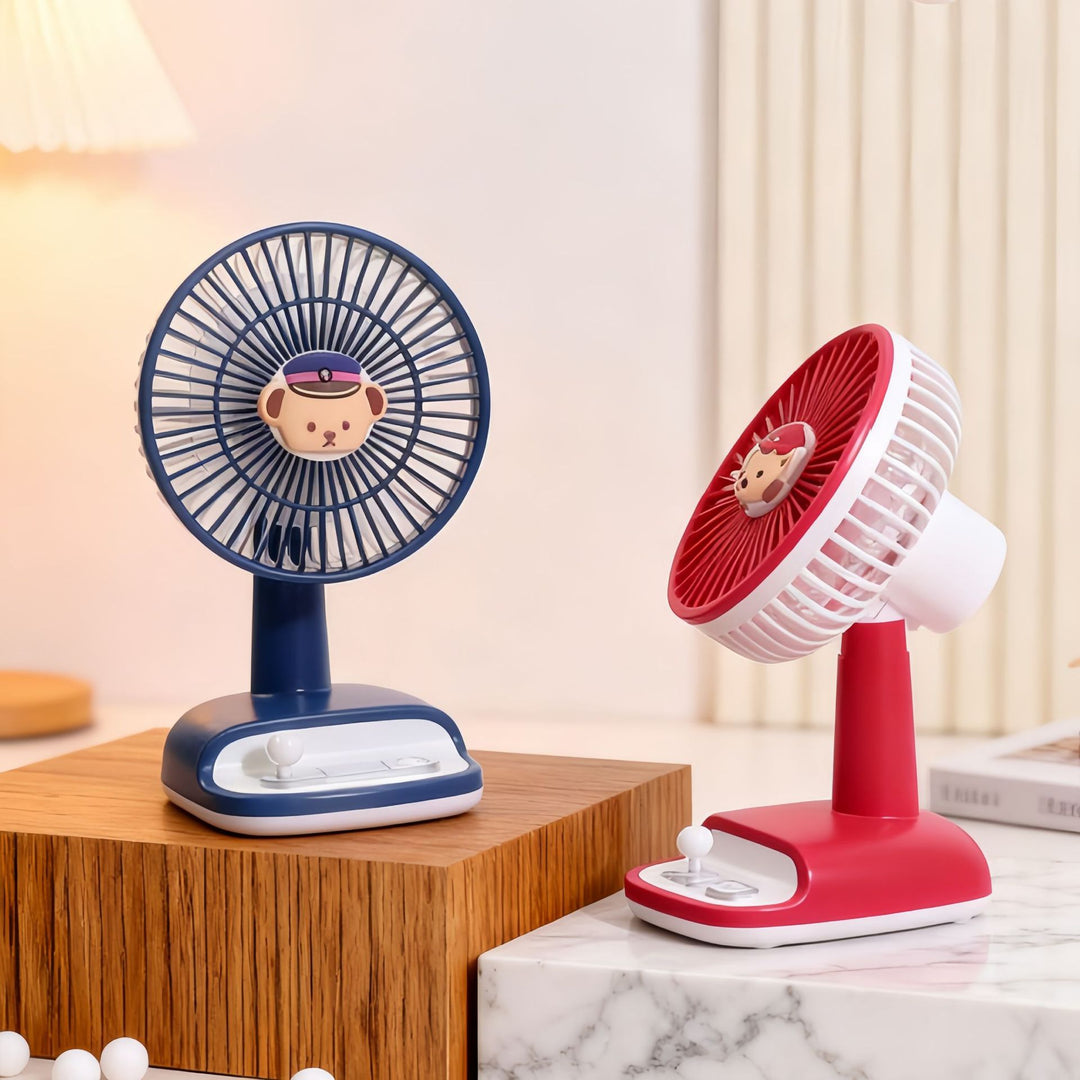 Ladies Portable USB Table Fan with Flexible Tilt Angle Kalsten
