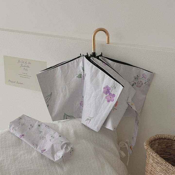 Ladies Folding Umbrella with Elegant Flower Design Kalsten